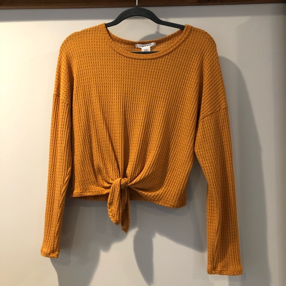 Caution To The Wind Sweaters - NWOT Caution To The Wind Tie Front Top